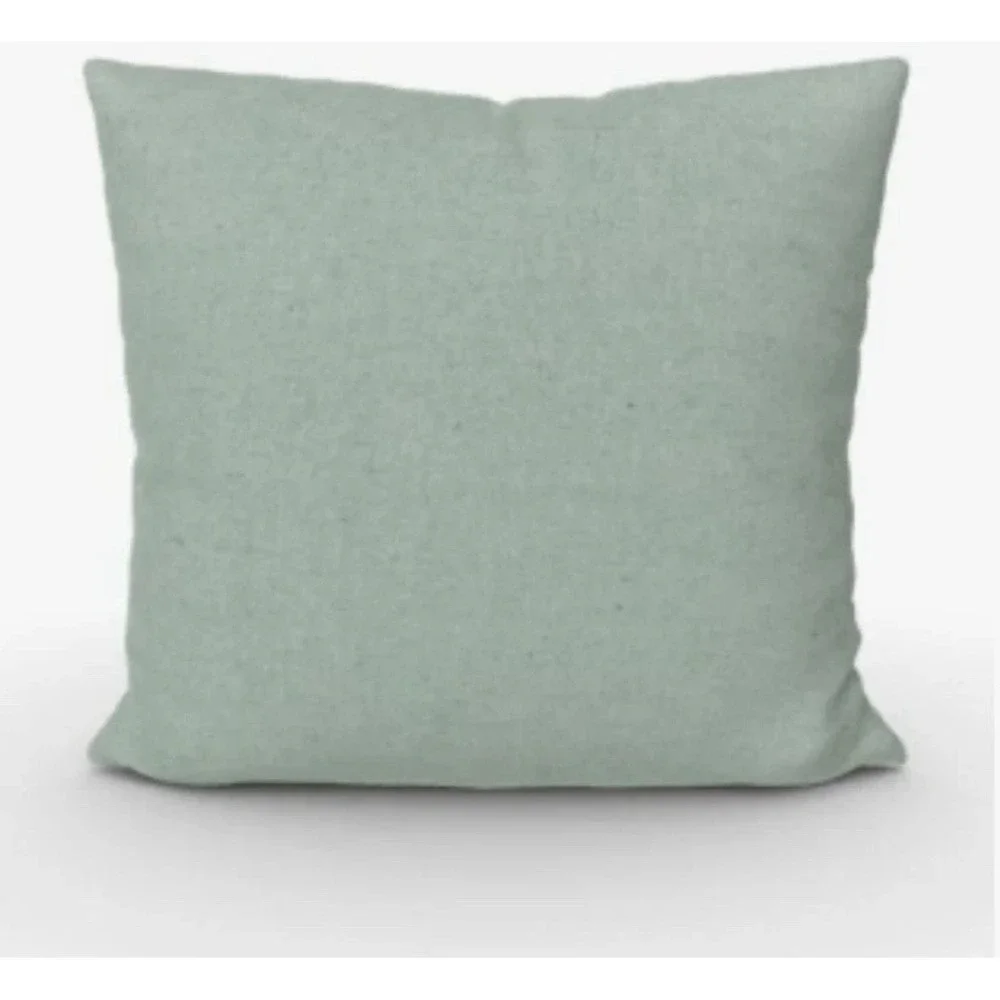 2pk Textured Woven Cotton Square Throw Pillow Covers 16x16 Mint -Room Essentials